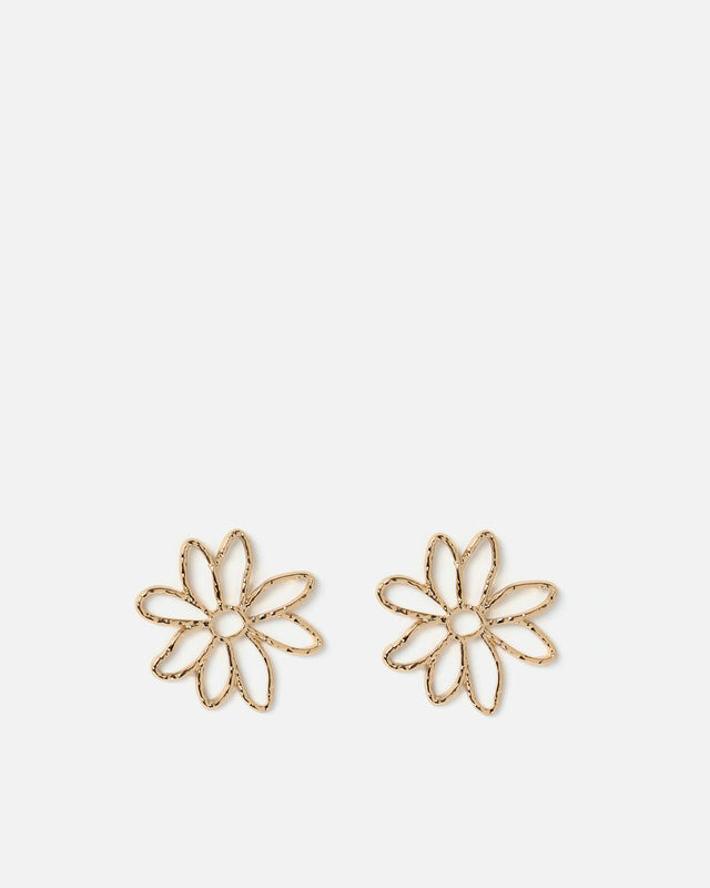 Elina large flower earrings