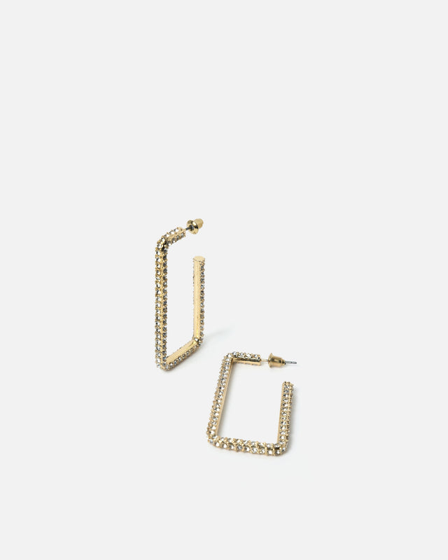 Liana pendientes grandes con strass
