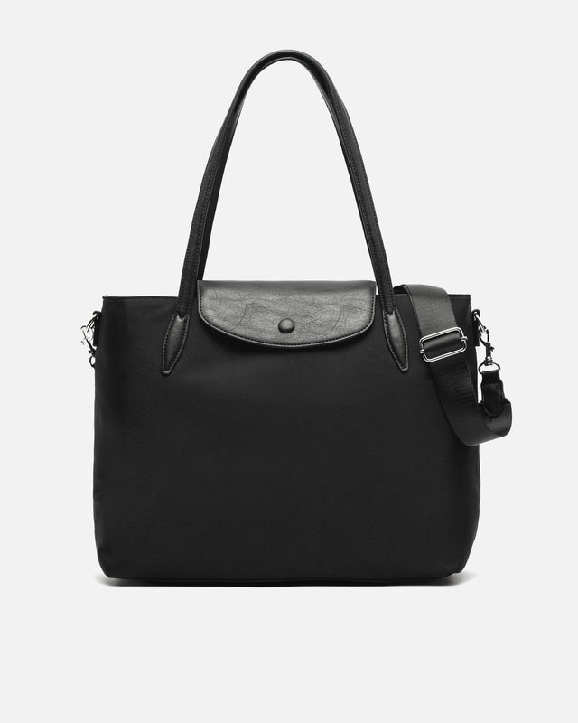 Teme Große Shopper-Tasche aus Nylon mit 14-Zoll-Laptoptasche