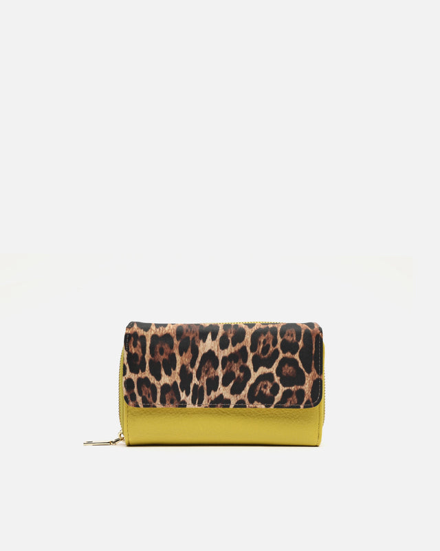 Diver monedero grande estampado animal print