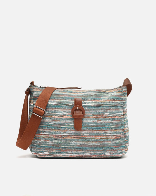 Lurdes bolso bandolera pequeño estampado jacquard