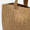 Cuadri bolso de hombro grande efecto rafia 