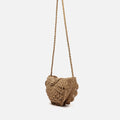 Dondy bolso pequeño efecto rafia 