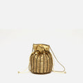 Saqui kleine Bucket-Tasche mit Perlen 