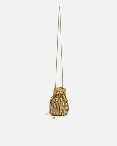 Saqui kleine Bucket-Tasche mit Perlen 