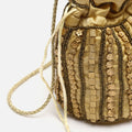 Saqui kleine Bucket-Tasche mit Perlen 