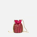 Saqui kleine Bucket-Tasche mit Perlen 
