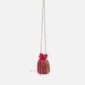 Saqui kleine Bucket-Tasche mit Perlen 