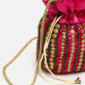 Saqui kleine Bucket-Tasche mit Perlen 