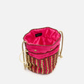 Saqui kleine Bucket-Tasche mit Perlen 
