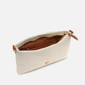Sac à main Soro avec bandoulière effet raphia et fermeture détail 