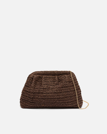 Ropo bolso de mano e bandolera efecto rafia 