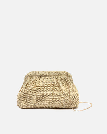 Ropo bolso de mano e bandolera efecto rafia 