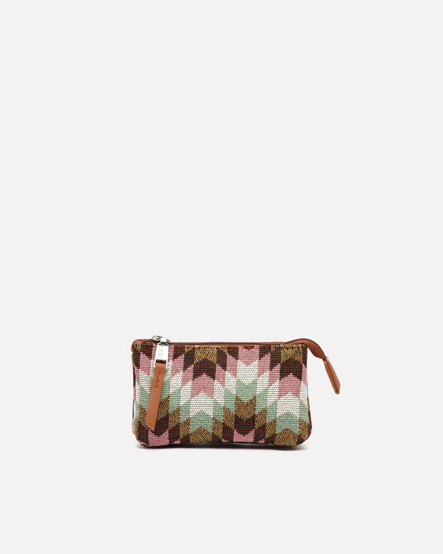 Dila jacquard print coin purse