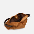 Vire bolso hobo grande efecto ante con cierre de botón 