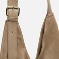 Vire bolso hobo grande efecto ante con cierre de botón 