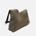 Vire bolso hobo grande efecto ante con cierre de botón 