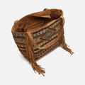 Jovana bolso shopper grande jacquard con flecos y detalles metálicos 