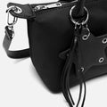 Cloti bolso tote en nylon con asa bandolera extraíble y detalle colgante 