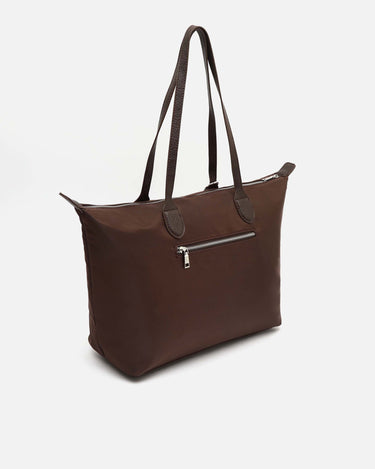 Clote bolso shopper grande en nylon con detalle colgante 