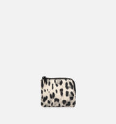 Saturnia portamonedas animal print con cierre de cremallera 