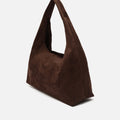 Croqui bolso hobo grande efecto ante con grabado animal print 