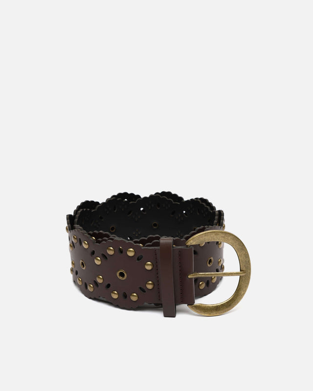 Ceinture large Giselin avec détails métalliques