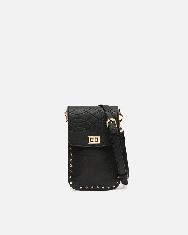 Petit sac bandoulière Nairix pour téléphone avec détails métalliques