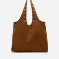 Nemi bolso hobo grande efecto ante con detalles metálicos grandes 