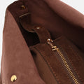 Nemi bolso hobo grande efecto ante con detalles metálicos grandes 