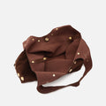 Nemi bolso hobo grande efecto ante con detalles metálicos grandes 