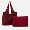 Nemi bolso hobo grande efecto ante con detalles metálicos grandes 