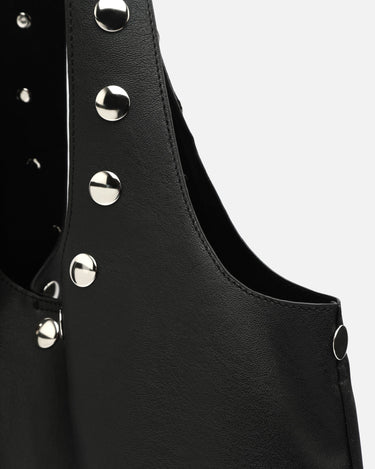 Nemi-1 bolso de hombro con neceser extraíble y detalles metálicos 