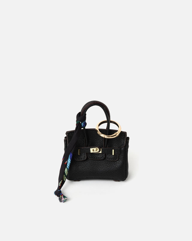 Tas met sleutelhanger en charm, tote tas