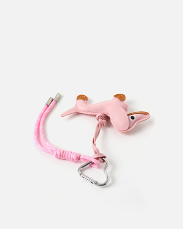 Buti llavero charm perro rosa 