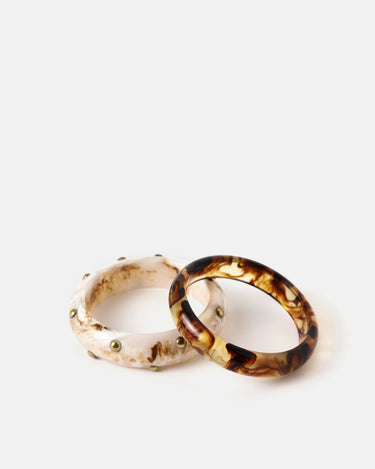 Farah pulsera rígida con detalles metálicos 