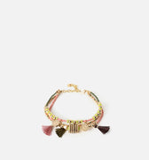 Kush pulsera con cuentas y borlas 