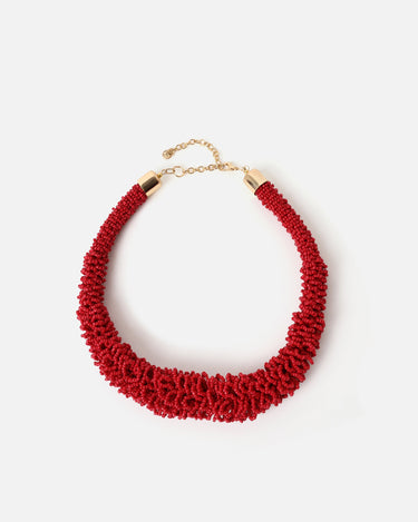 Placida collar corto con cuentas 