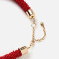 Placida collar corto con cuentas 