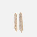 Night pendientes largos efecto cascada con strass 