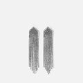 Night pendientes largos efecto cascada con strass 