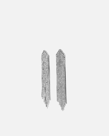 Night pendientes largos efecto cascada con strass 
