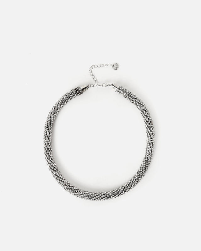 Collier court Partuki avec strass