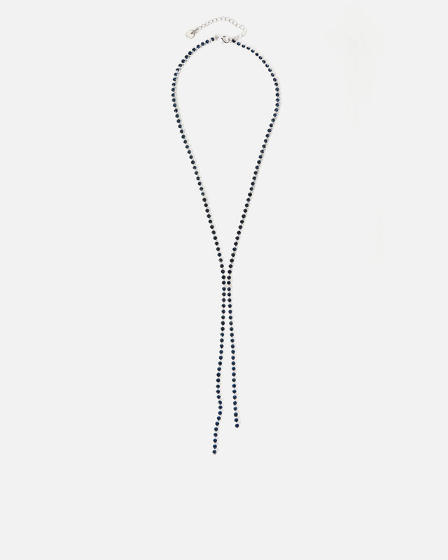 Collier long Vidri avec strass