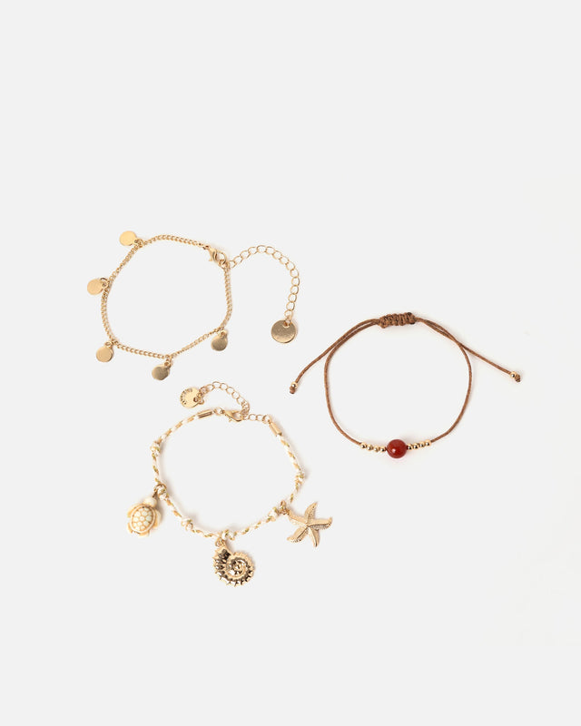 Belenos-Armbandset mit Anhängerdetails