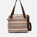 Jaki bolso de hombro con tira bandolera extraíble y estampado jacquard 
