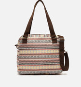 Jaki bolso de hombro con tira bandolera extraíble y estampado jacquard 