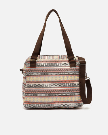 Jaki bolso de hombro con tira bandolera extraíble y estampado jacquard 