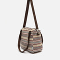 Jaki bolso de hombro con tira bandolera extraíble y estampado jacquard 