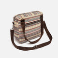 Jaki bolso de hombro con tira bandolera extraíble y estampado jacquard 